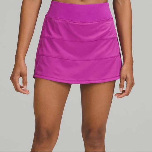 Lululemon 2022 Pace Rival Mid-Rise Skirt *Long Vivid Plum Size 6 - Picture 5 of 16